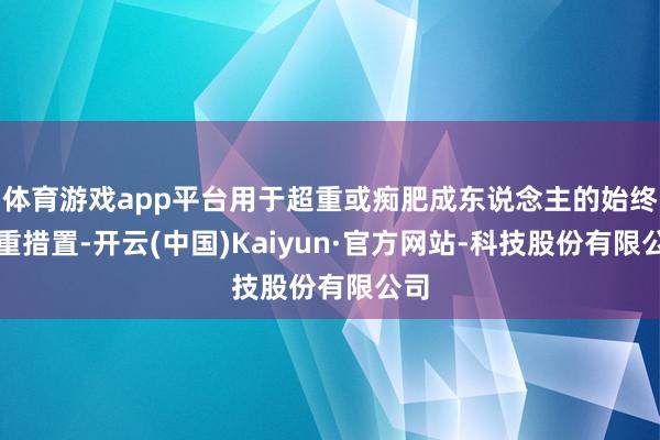体育游戏app平台用于超重或痴肥成东说念主的始终体重措置-开云(中国)Kaiyun·官方网站-科技股份有限公司
