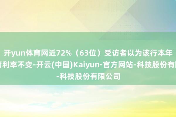 开yun体育网近72%（63位）受访者以为该行本年将保管利率不变-开云(中国)Kaiyun·官方网站-科技股份有限公司