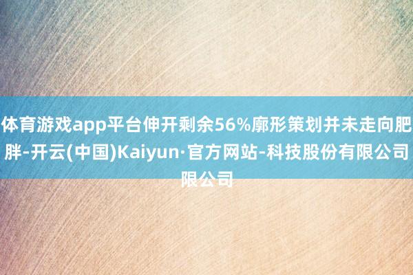体育游戏app平台伸开剩余56%廓形策划并未走向肥胖-开云(中国)Kaiyun·官方网站-科技股份有限公司